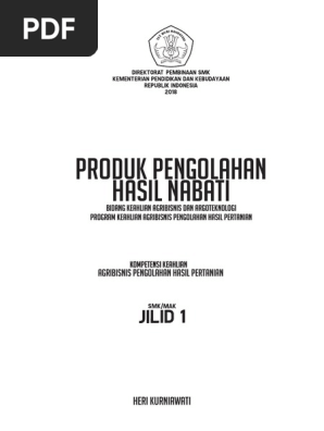 Produk Pengolahan Hasil Nabati Xi Pdf
