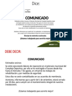 Comunicado Corregido