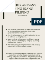 Amerikanisasyon NG Isang Pilipino