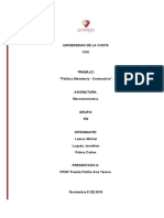 Politica Monetaria - Contractiva