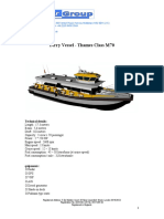 Thames Class Ferry Vessel M70 Technical Details