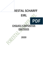 Forestal Scharff Eirl: Chques Y Depositos Emitidos