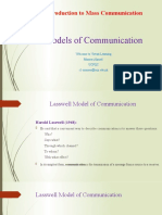 Introduction to Mass Communication Models