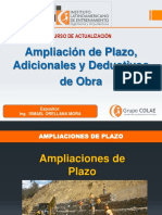 Curso Actualizacion Ampliaciones de Plazo Adicionales y Deductivos de Obra COLAE - Chiclayo Dic.2016