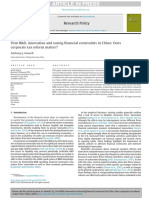 Article in Press: Firm R&D, Innovation and Easing Financial Constraints in China: Does Corporate Tax Reform Matter?