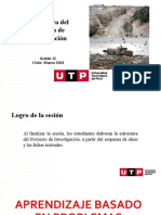 Estructura Del Proyecto de Investigación: Sesión 12 Ciclo: Marzo 2020