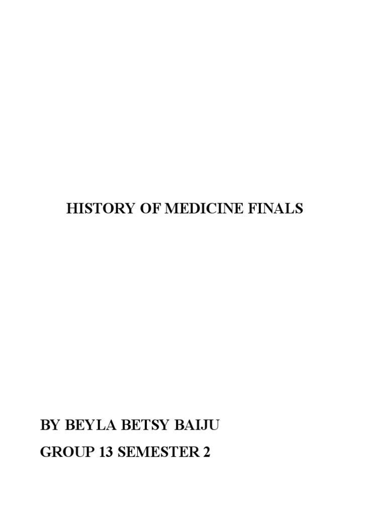 History of Medicine Overview | PDF | Qi | Traditional Chinese Medicine