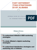 To Study Different Marketing Strategies Used by Alibaba