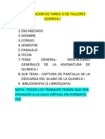 Presentacion de Tarea o de Talleres Quimica Ii PDF