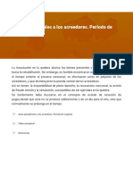 Actos Perjudiciales A Los Acreedores Periodo de Sospecha