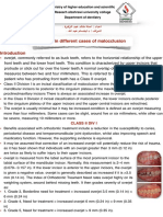 Over Jet in Different Cases of Malocclusion