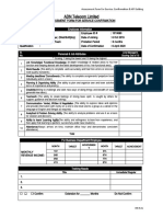 Assessment Form For Service Confirmation - Sumon Roy