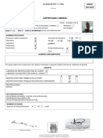 Certificado Laboral: Clinisur Ips 1 Ltda