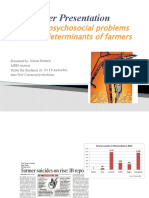 Paper Presentation: Study of Psychosocial Problems and Their Determinants of Farmers