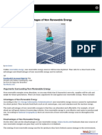 L Ve Know: Advantages and Disadvantages of Non Renewable Energy