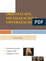 ORIENTACION, SOCIALIZACION Y CONTRATACION