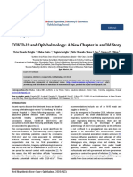 COVID-19 and Ophthalmology: A New Chapter in An Old Story: Me H D I