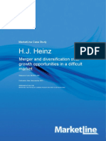 H J Heinz Merger and Diversification Offer Growth Opportunities in A Difficult Market 29803 PDF