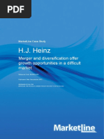 H J Heinz Merger and Diversification Offer Growth Opportunities in A Difficult Market 29803 PDF