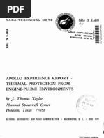 Apollo Experience Report Thermal Protection From Engine-Plume Environments