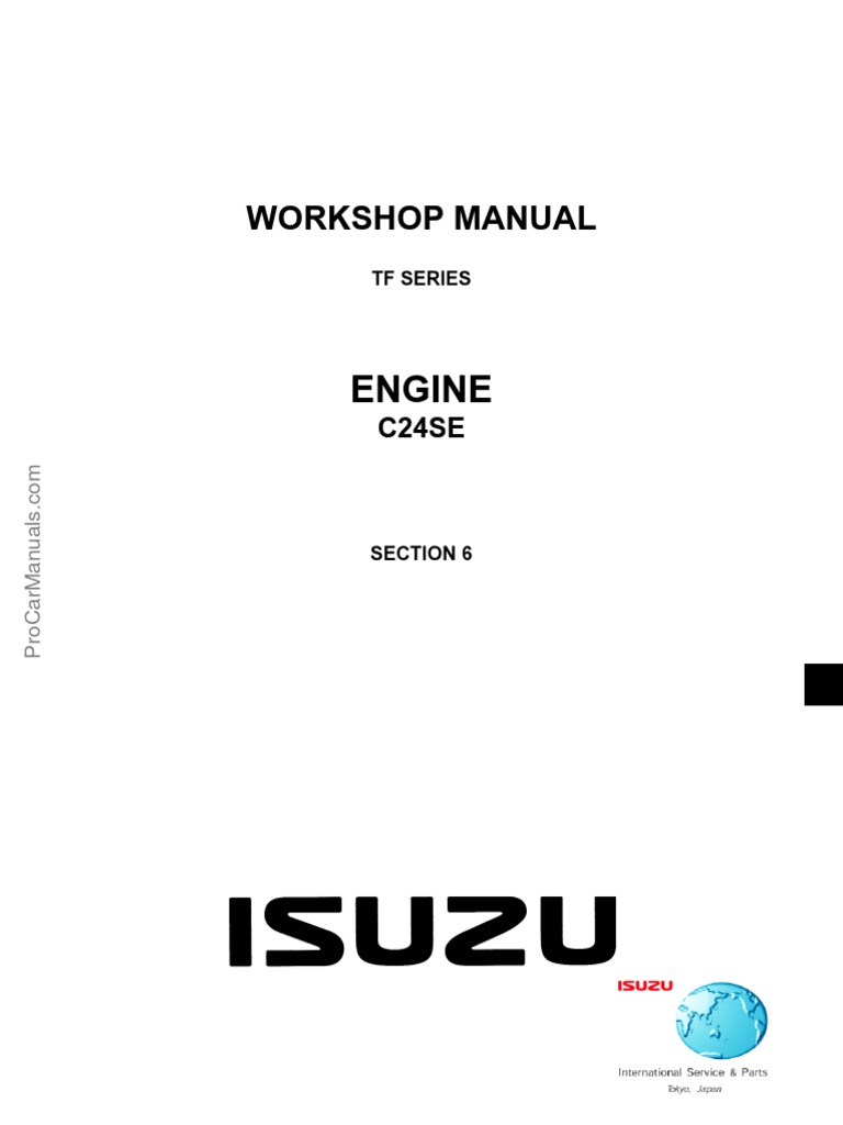 2007 ISUZU C240 ENGINE MANUAL PDF visual data 2