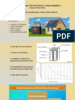 PRESENTACION BATERIAS EN SISTEMAS FOTOVOLTAICOS