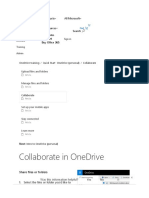 Collaborate in OneDrive with sharing files and folders