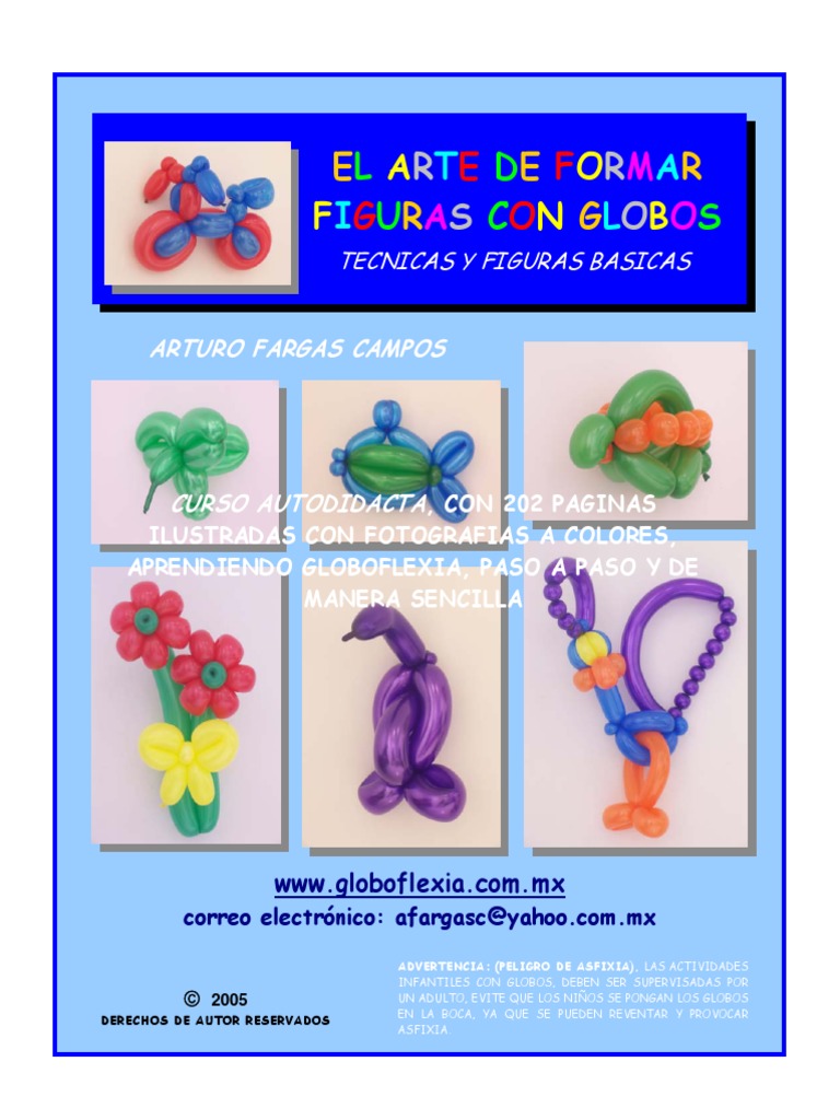 El Arte de Formar Figuras Con Globos PDF, PDF, Mano