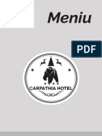 Meniu Restaurant Hotel Carpathia Sinaia PDF