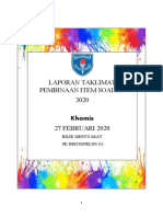 Laporan Pembinaan Item 2020