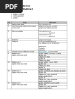 Job Sheet Practice Learning Activities:2: No Steps Information