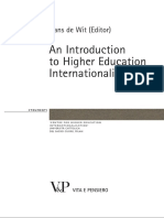 An Introduction To Higher Education Internationalisation: Hans de Wit (Editor)