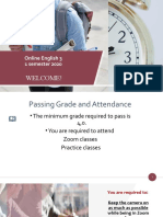 Welcome!: Online English 3 1 Semester 2020