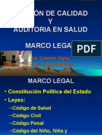 MARCO LEGAL GESTIÓN DE CALIDAD Y AUDITORIA