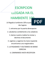 Descipcion Llegada Ha El Hambiente 109