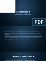 Chapter 3 Supervison of Instruction