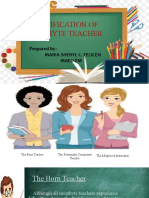 Classification of Neophyte Teacher Chapter 3