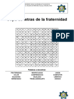 Sopa de Letras de La Fraternidad