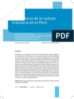 Articulo, Impostancia de la cultura tributaria en el Peru.pdf