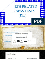 Health Related Fitness Tests (P.E.)