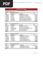 Legal office table showing categorized administrative records and matter information