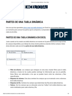 Partes de Una Tabla Dinámica - Excel Total