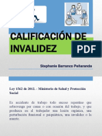 Calificación de invalidez y prestaciones