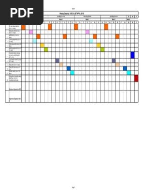 weekly cleaning schedule