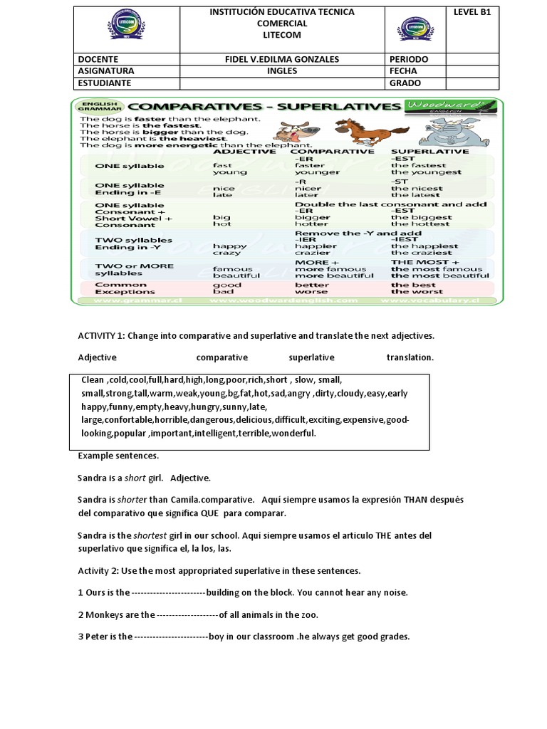 GUIA DE DECIMO GRADO INGLES 2020 mWC7roP PDF Grammar Language Mechanics