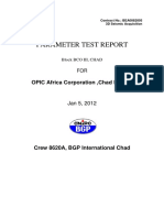 OPIC BCOIII 3D Parameter Test Report