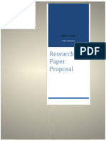 Research Paper Proposal: Jerwin Y. Llovido