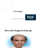 G D Naidu: The Great Imitator