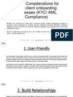 5 Key Considerations For Your Client Onboarding Processes (KYC/ AML Compliance)