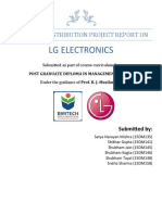 LG Electronics Sales and Distribution Project Report